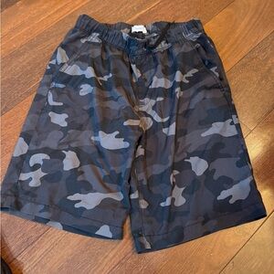 Old Navy Boys' Black & Gray Camo Shorts